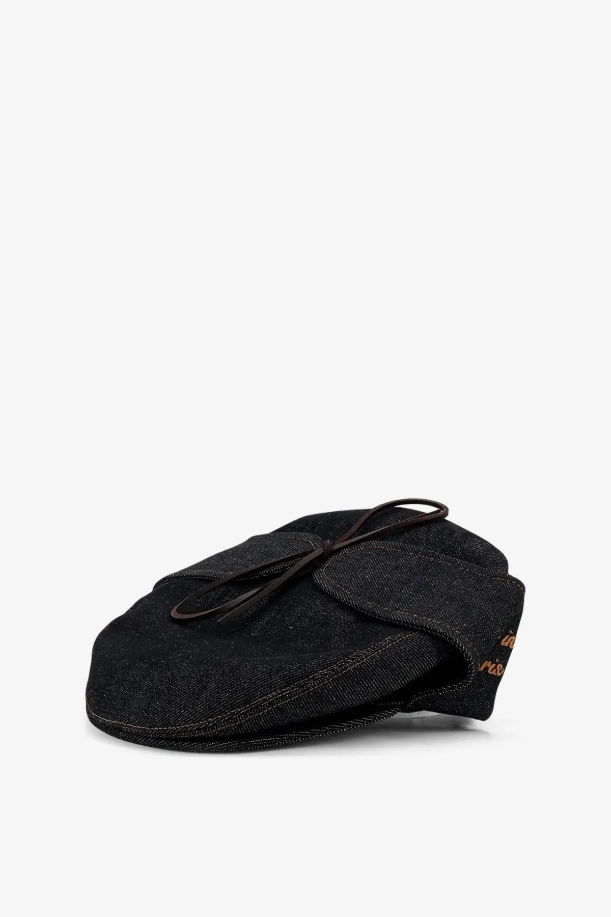 Walk In Paris Men's Sherlock Raw Denim Hat Blue, view 2
