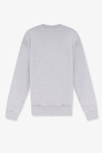 Walk in paris men’s sweatshirt grey heather gray long-sleeved with ribbed cuffs and hem in soft fabric