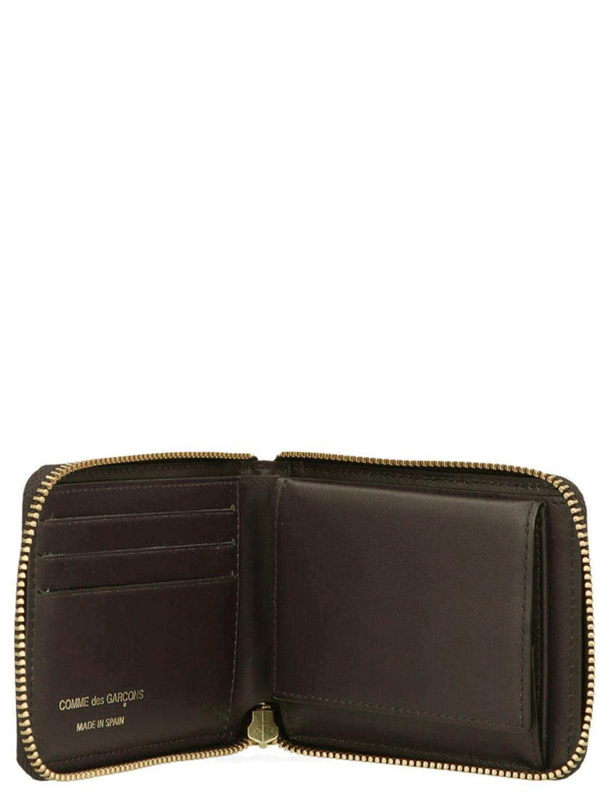 Comme Des Garcons Wallet Wallet Classic Leather Line Brown, view 3