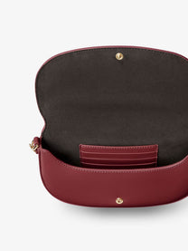 Fendi Women's Wallet on Chain Fendigraphy Leather Crossbody Bag Red