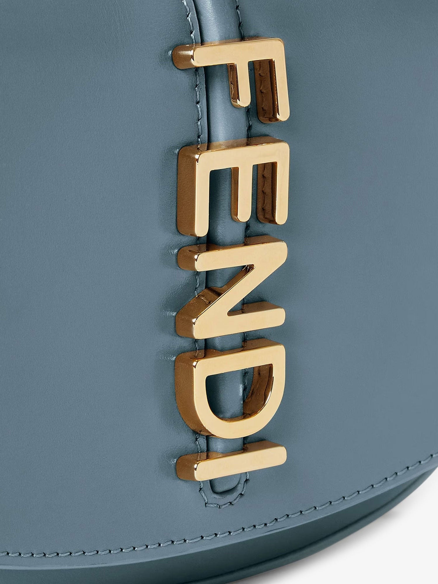 Fendi Women's Wallet on Chain Fendigraphy Leather Crossbody Bag Grey