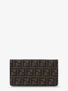 Fendi Women's Wallet on Chain Tube FF Zucca Fabric Crossbody Bag Black, view 2