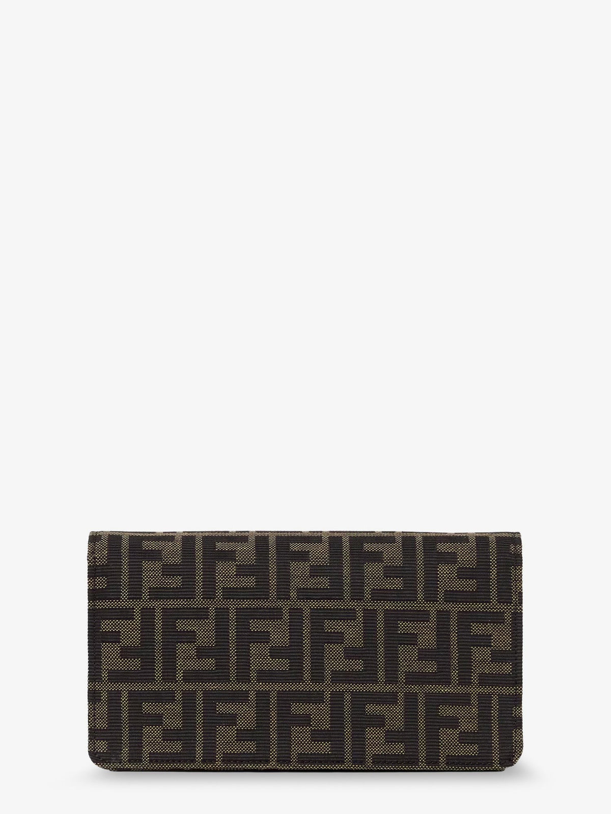 Fendi Women's Wallet on Chain Tube FF Zucca Fabric Crossbody Bag Black, view 2