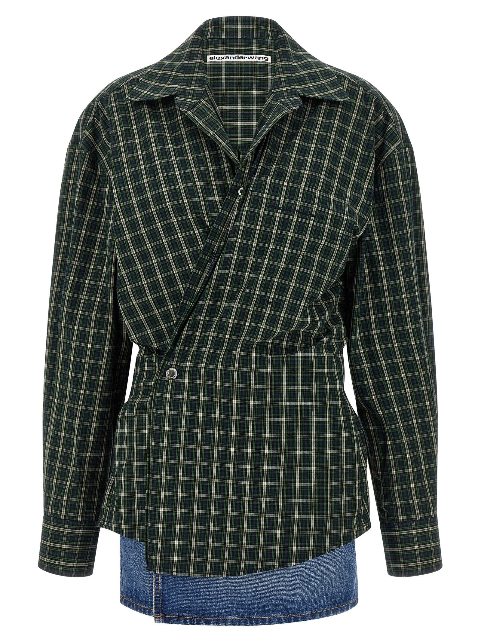 alexanderwang Wallet Shirt Dress Green