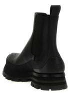 Alexander McQueen Wander Ankle Boots Black, view 3