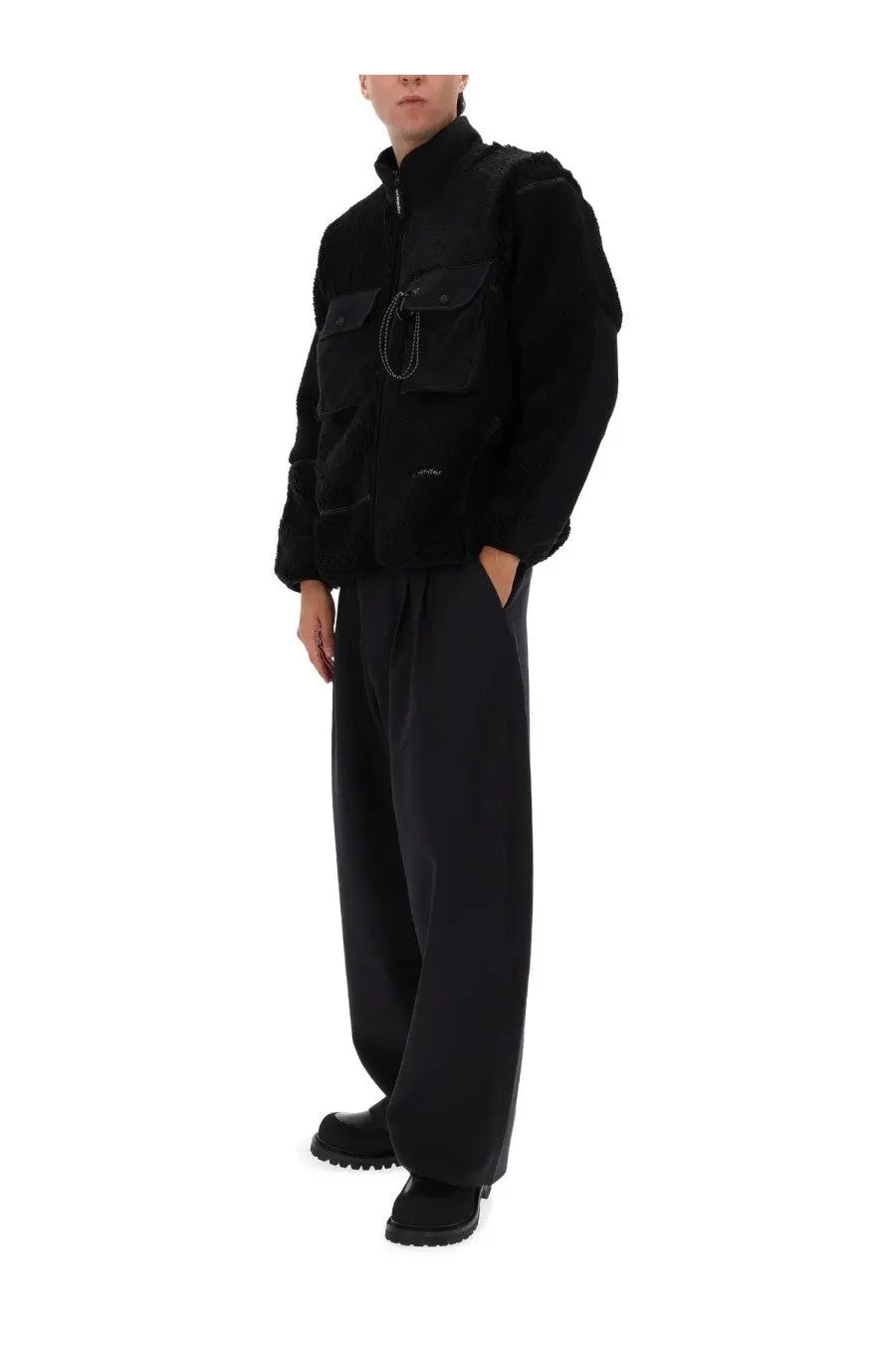 and Wander Men's Mix Boa Jacket Black, view 2