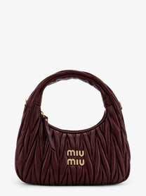 Miu Miu Women's Wander Quilted Leather Shoulder Bag Red