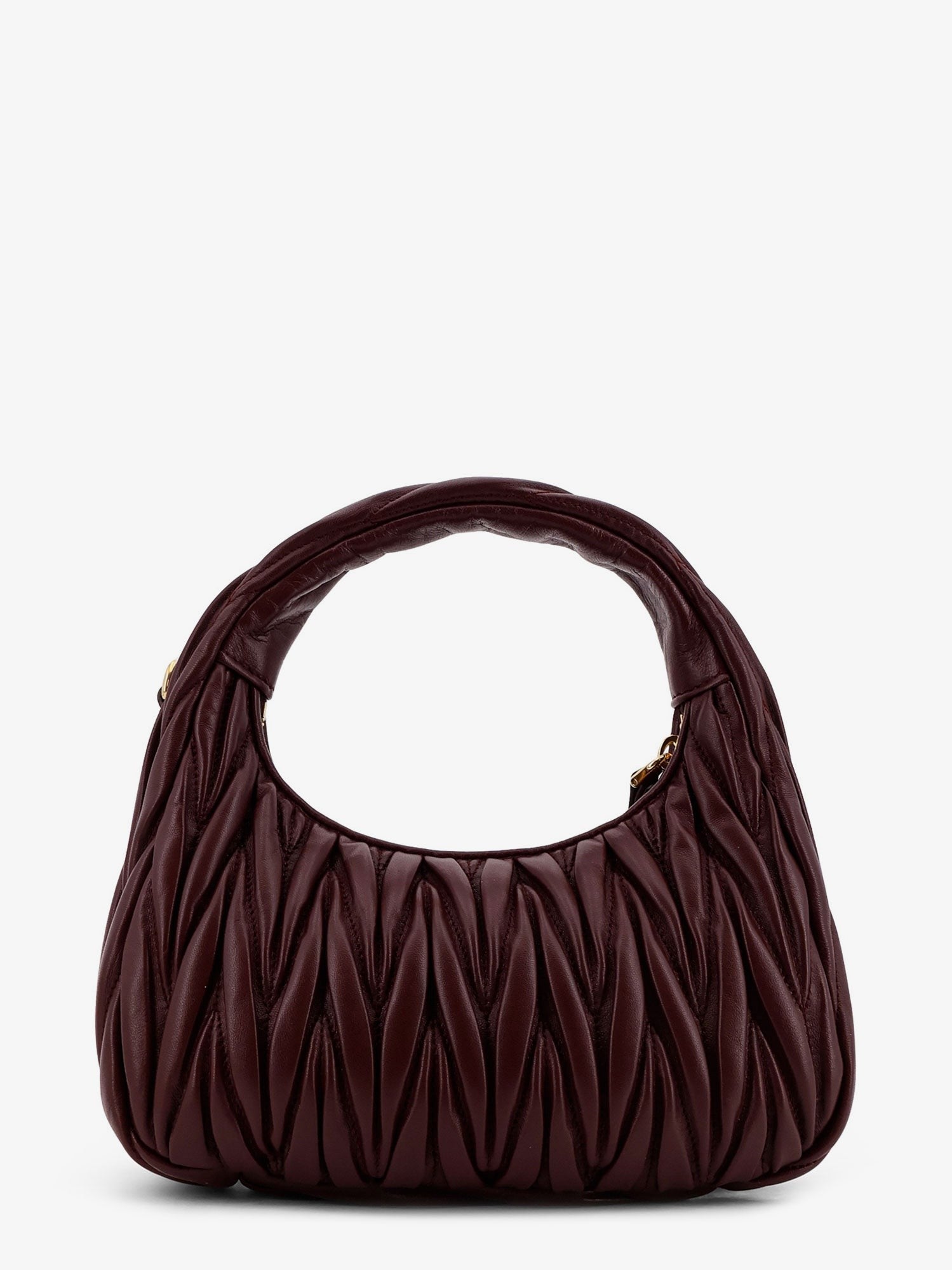 Miu Miu Women's Wander Quilted Leather Shoulder Bag Red