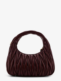 Miu Miu Women's Wander Quilted Leather Shoulder Bag Red