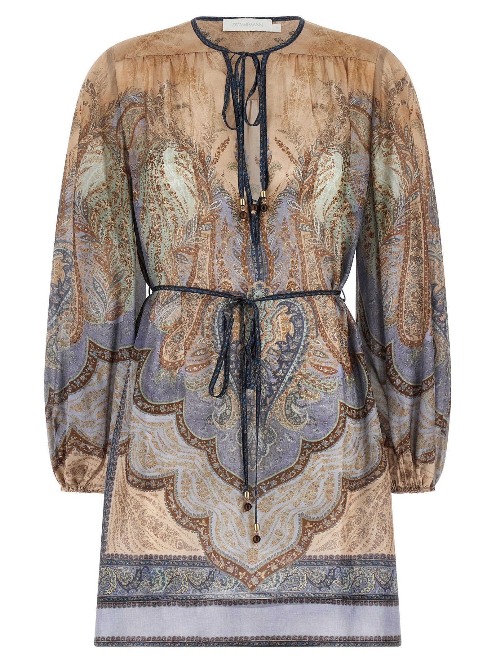 Zimmermann Wanderlust Dress Gold