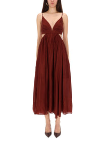 Zimmermann Women's Wanderlust Long Dress Red