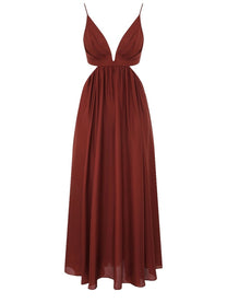 Zimmermann Women's Wanderlust Long Dress Red