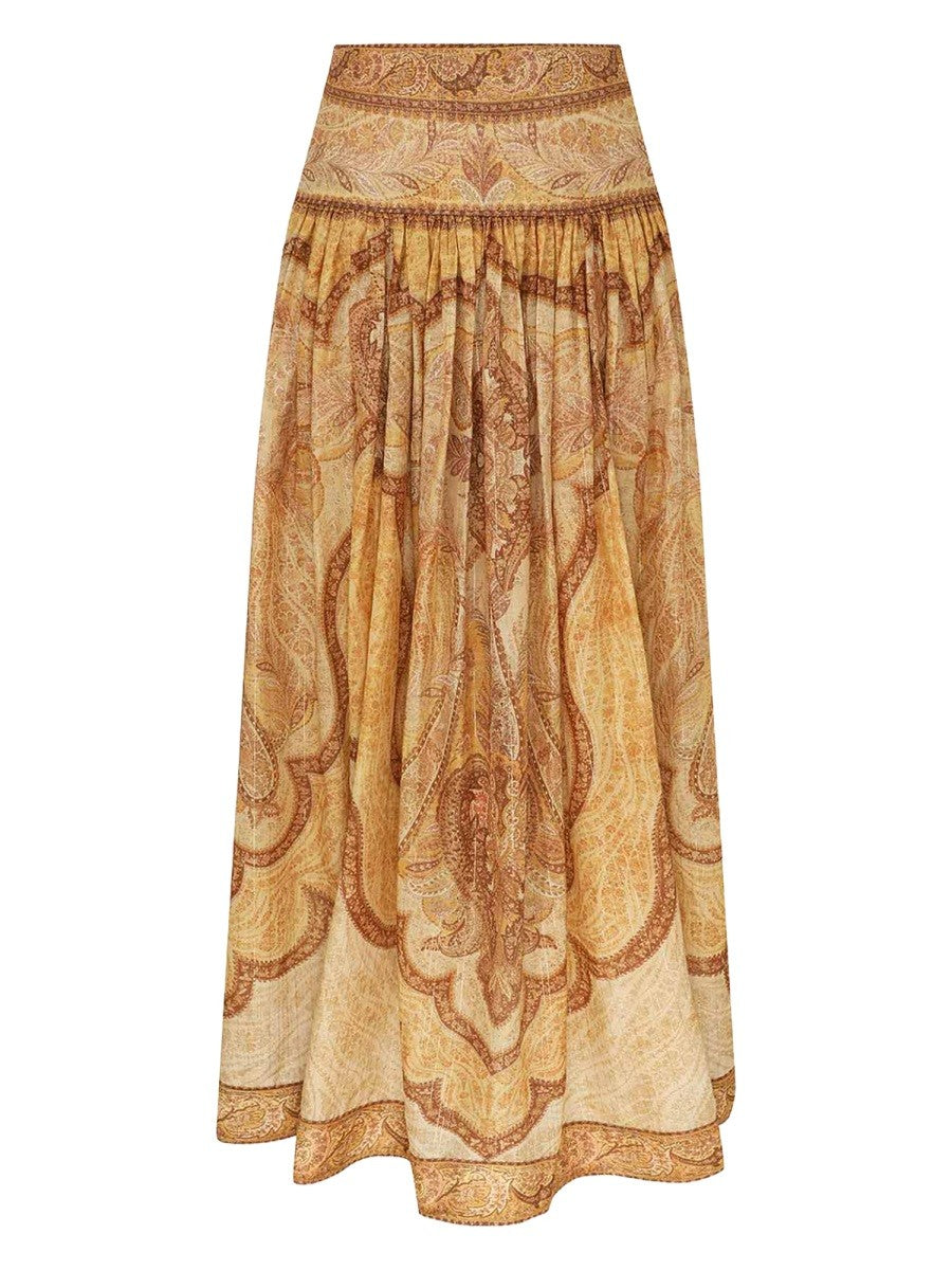 Zimmermann Women's Wanderlust Maxi Skirt Multicolor