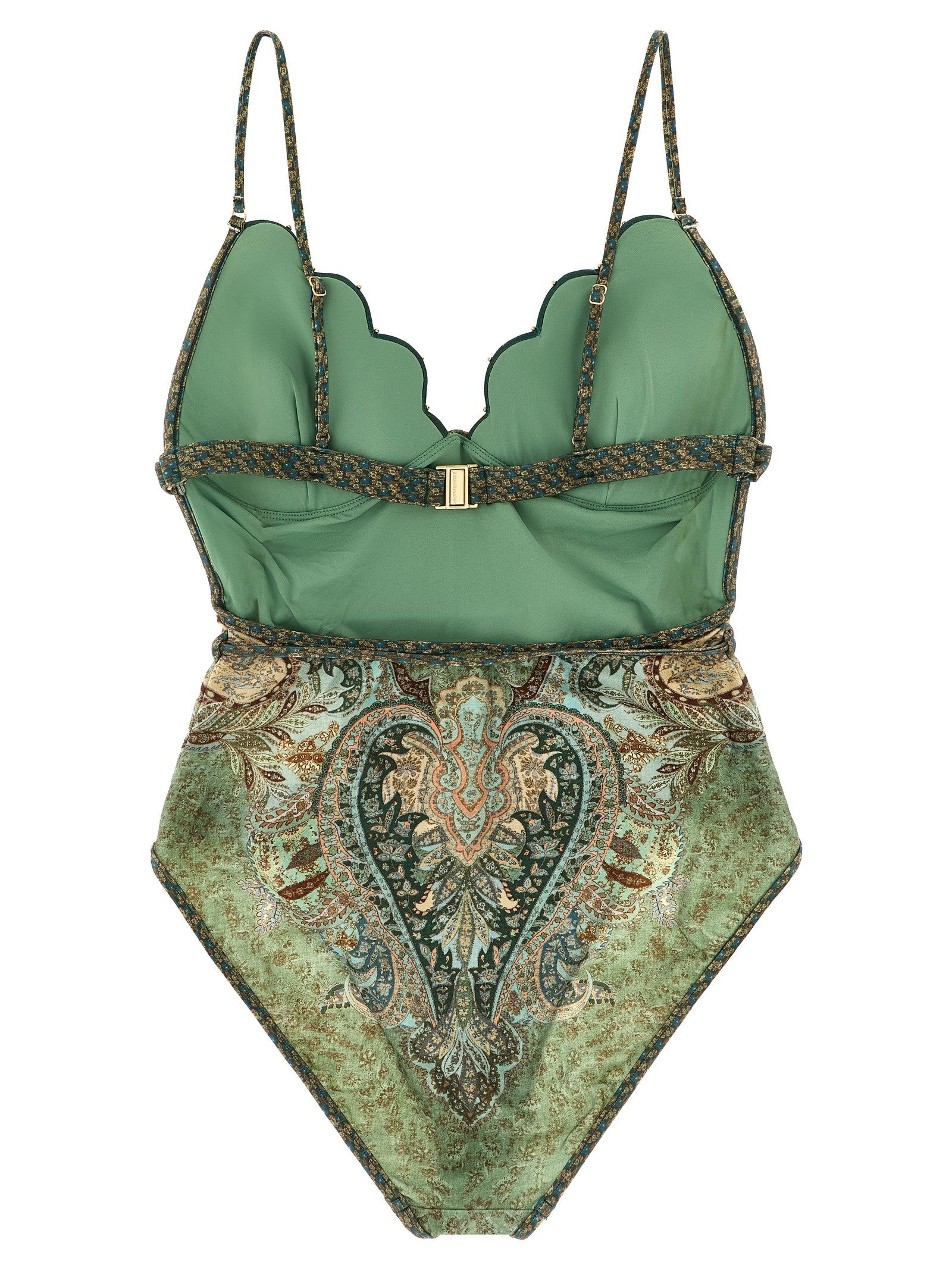 Zimmermann Wanderlust One Piece Swimsuit Green