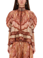 Zimmermann Women's Wanderlust Ruffle Blouse Multicolor, view 3