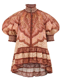 Zimmermann Women's Wanderlust Ruffle Blouse Multicolor