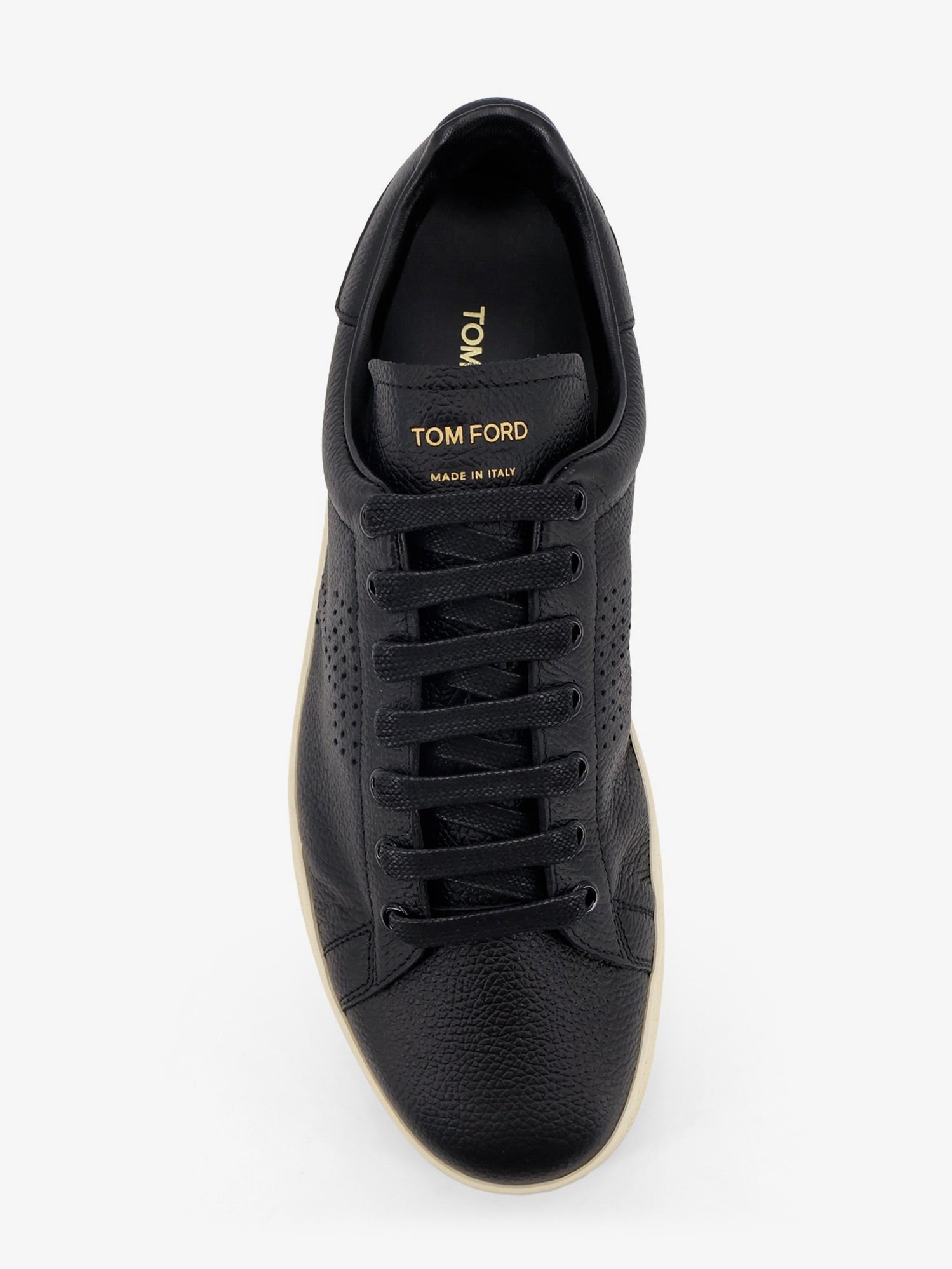 Tom Ford Men's Warwick Leather Sneakers Black