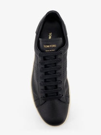Tom Ford Men's Warwick Leather Sneakers Black