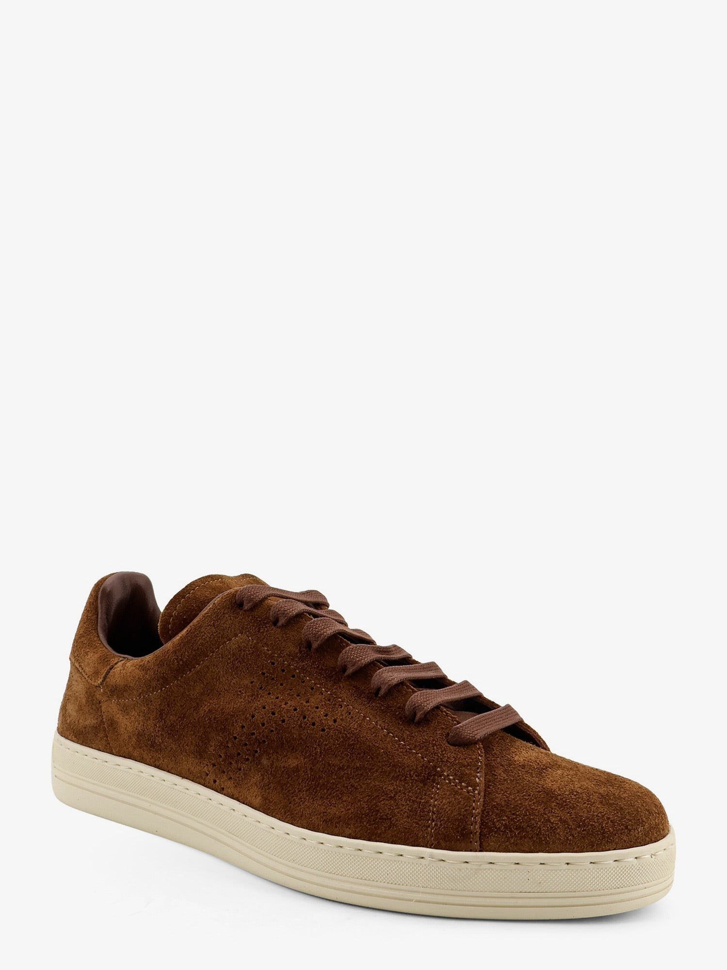 Tom Ford Men's Warwick Suede Sneakers White