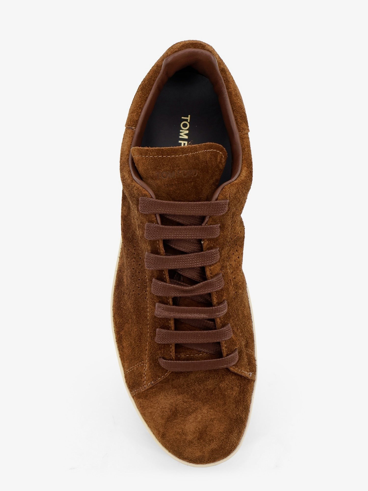 Tom Ford Men's Warwick Suede Sneakers White