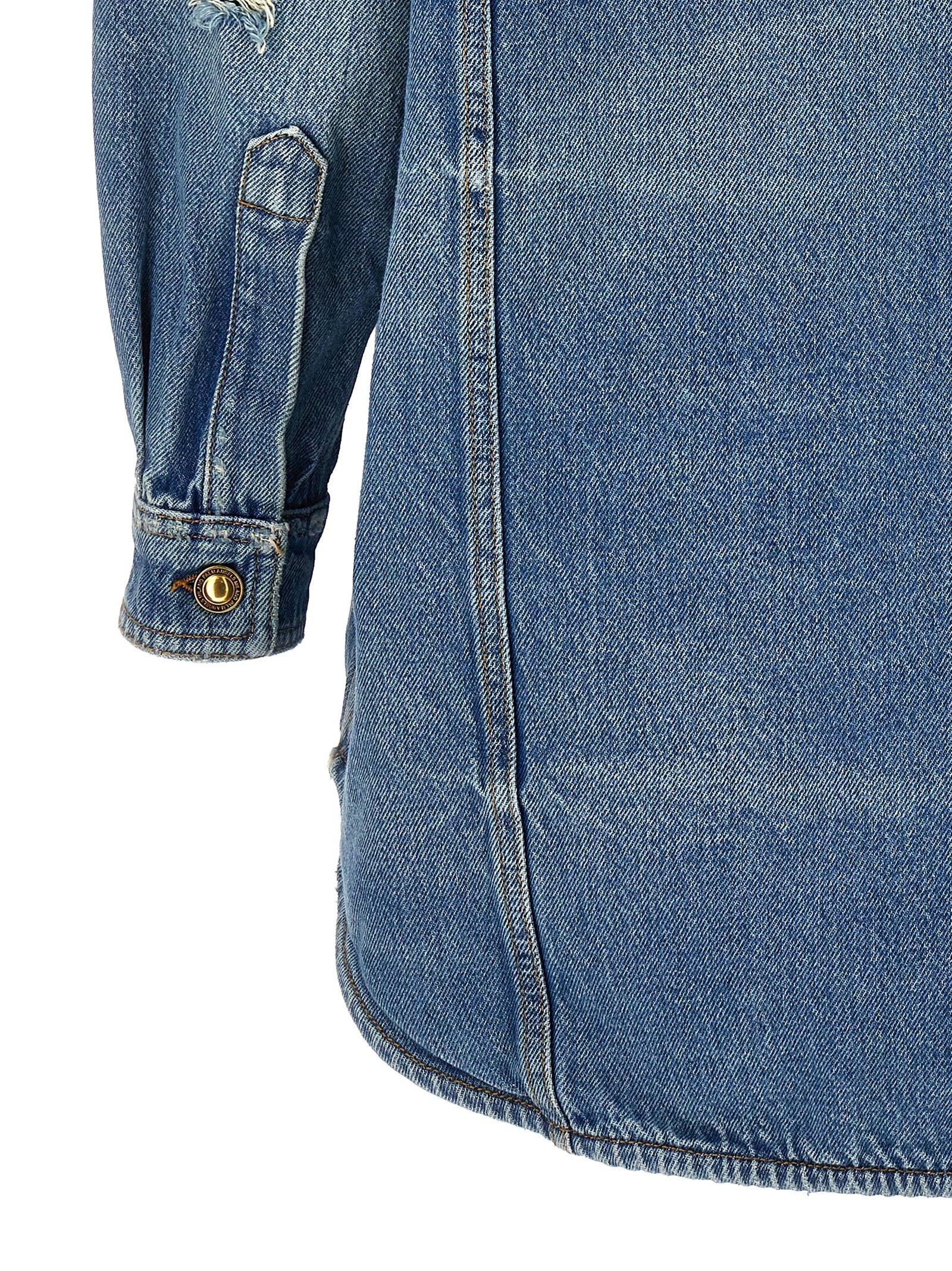 Palm Angels Washed Jacket Blue