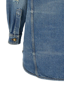 Palm Angels Washed Jacket Blue