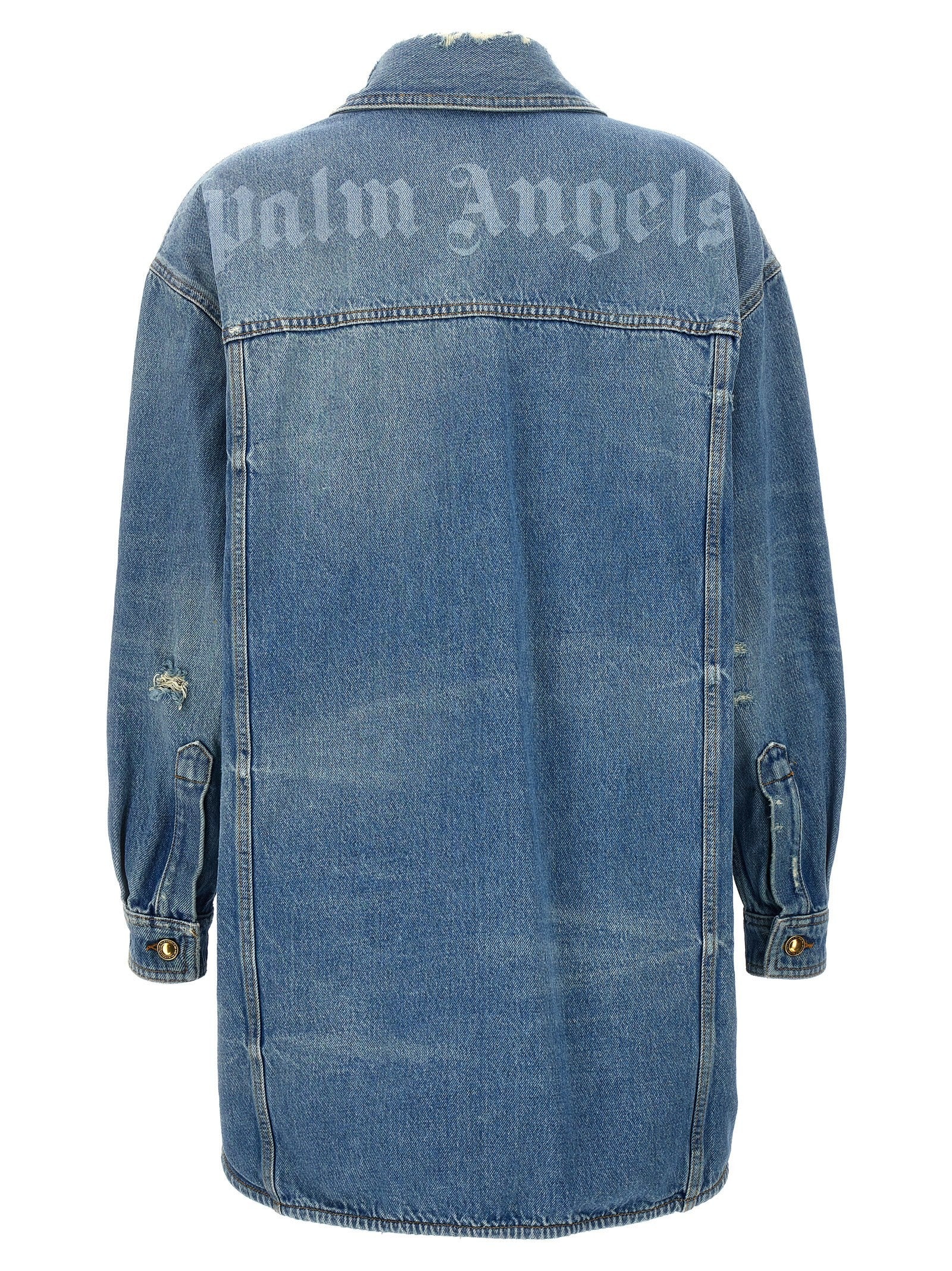 Palm Angels Washed Jacket Blue