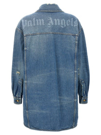 Palm Angels Washed Jacket Blue