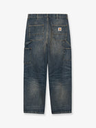 Carhartt Wip Men's Washed Out Blue Denim Jeans Blue, view 2