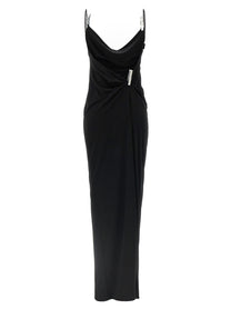 Coperni Washing Clip Gala Dress Black