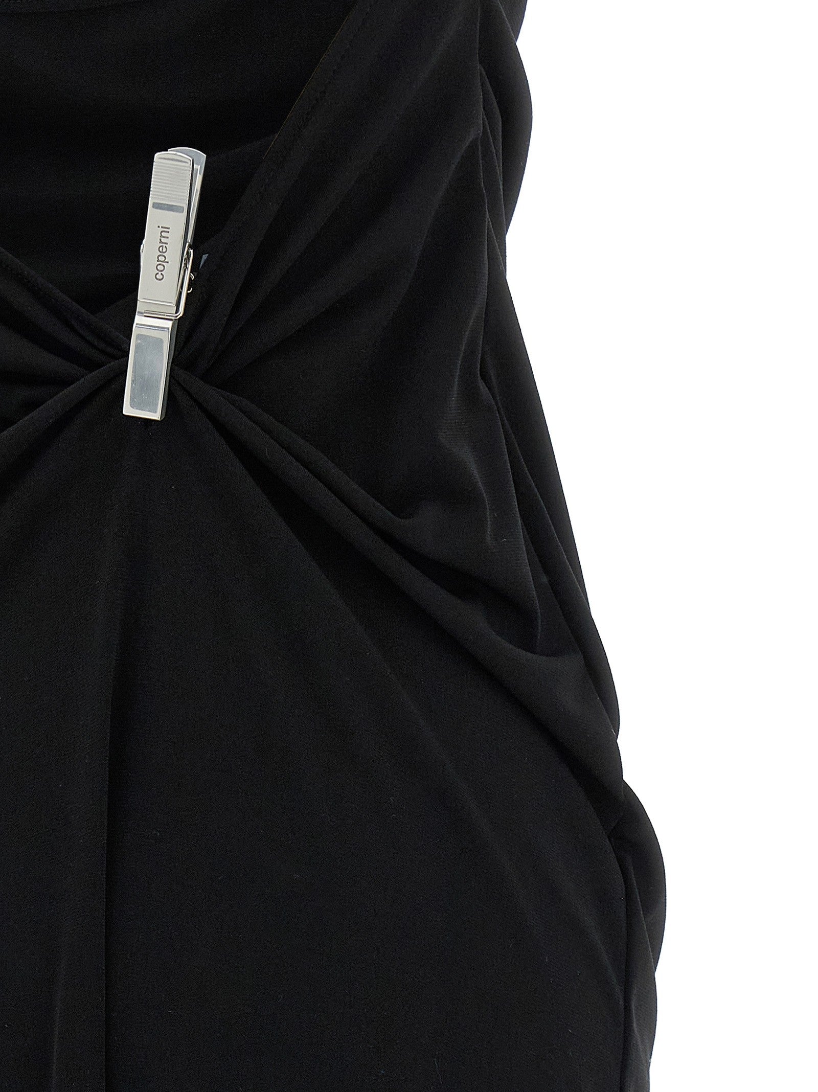 Coperni Washing Clip Gala Dress Black