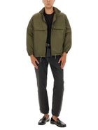 Saint Laurent Men's Water Repellent Jacket Green, view 2