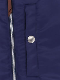 Brunello Cucinelli Men's Water Repellent Nylon Sleeveless Jacket Blue Brunello Cucinelli