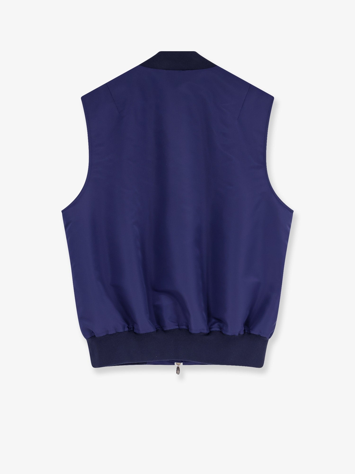 Brunello Cucinelli Men's Water Repellent Nylon Sleeveless Jacket Blue Brunello Cucinelli