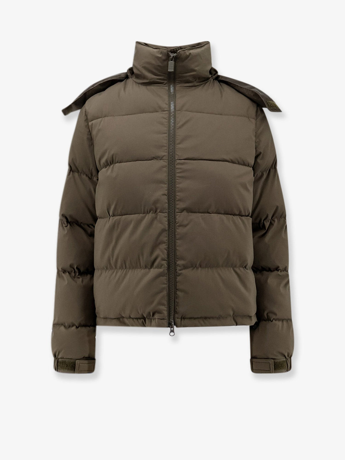 ASPESI Women's Water Repellent Stretch Cotton and Nylon Blend Duvoncella Down Jacket Military