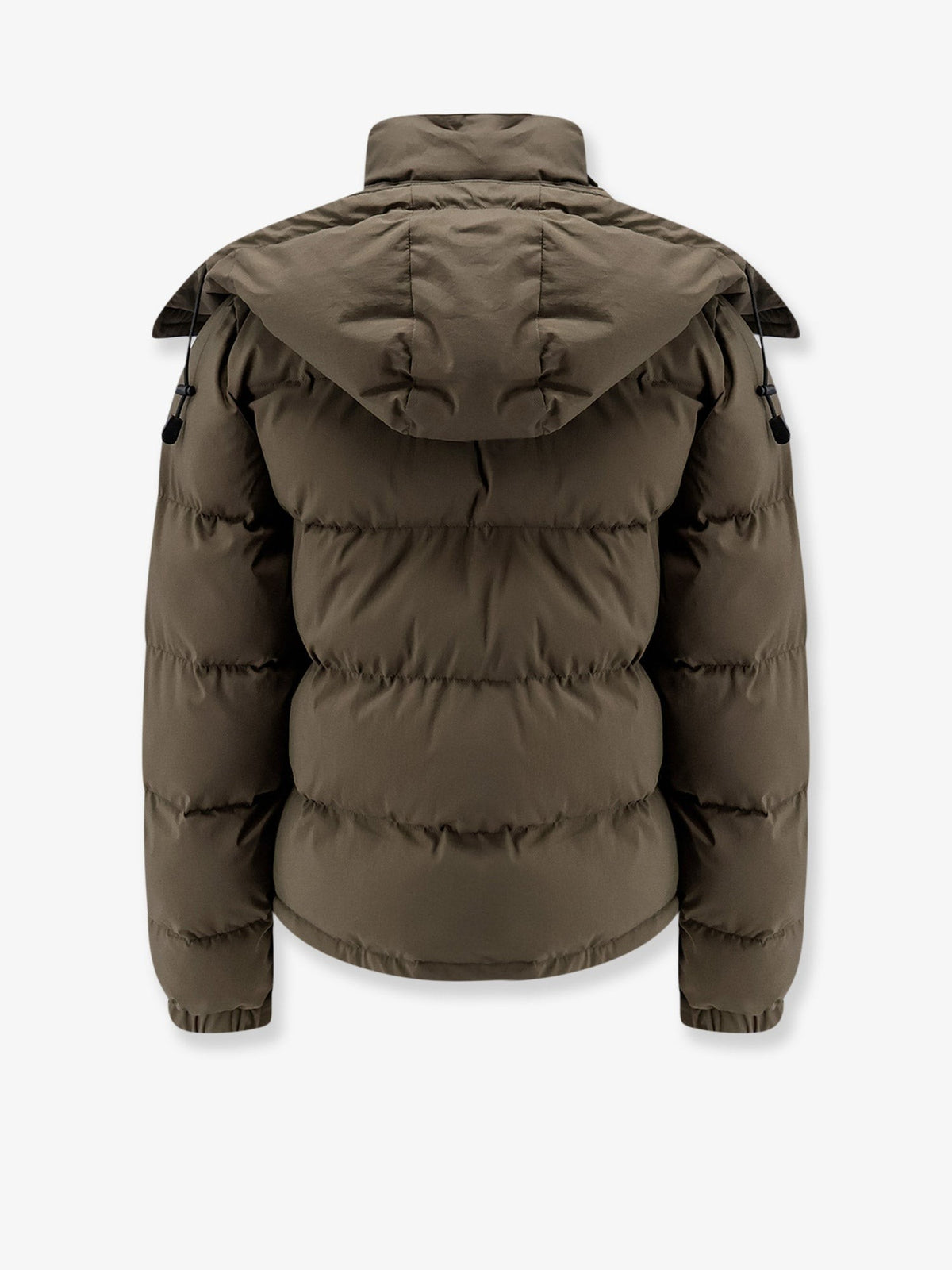 ASPESI Women's Water Repellent Stretch Cotton and Nylon Blend Duvoncella Down Jacket Military, view 2