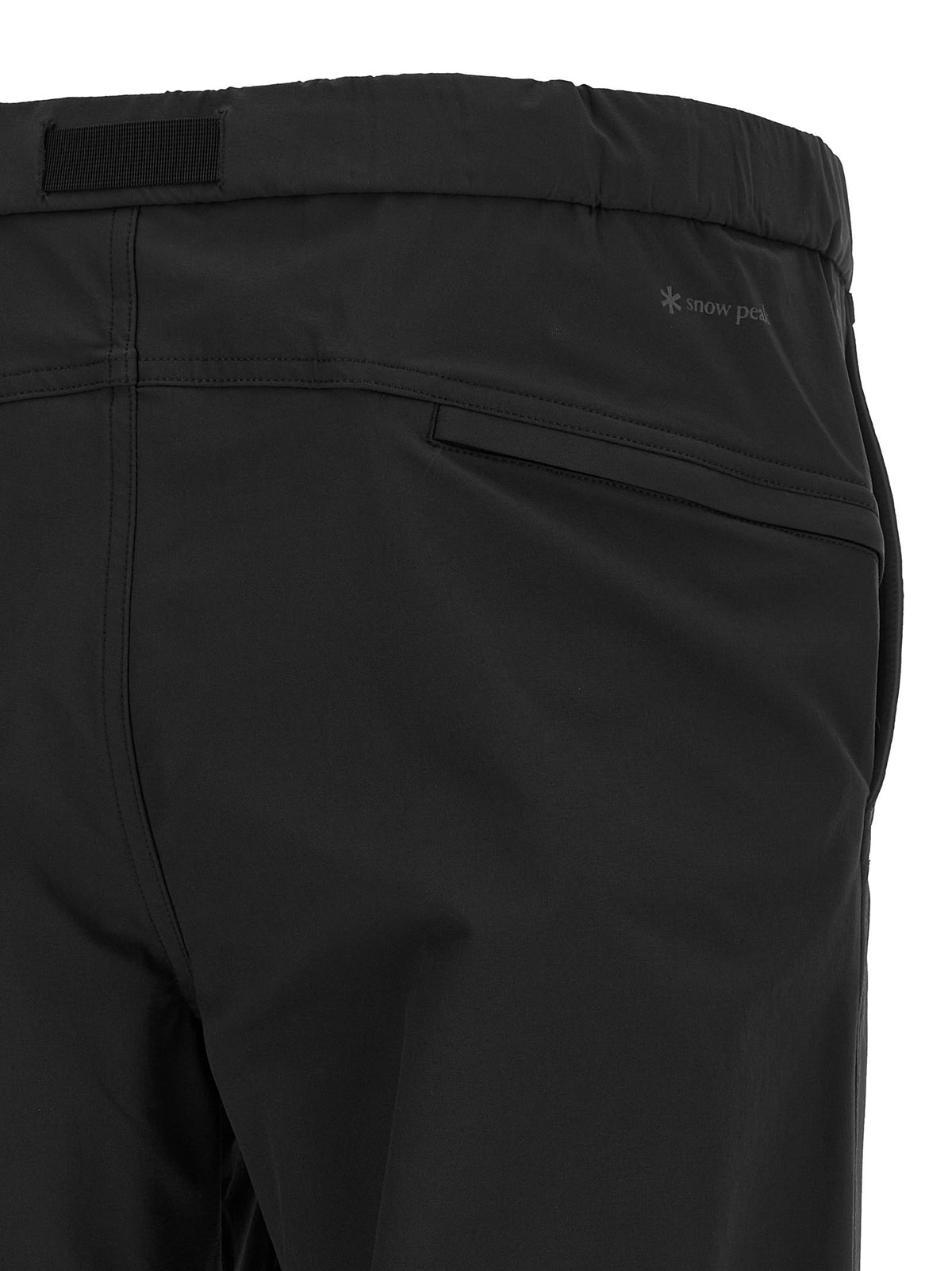 snow peak Water Repellent Stretch Pants Black, view 4