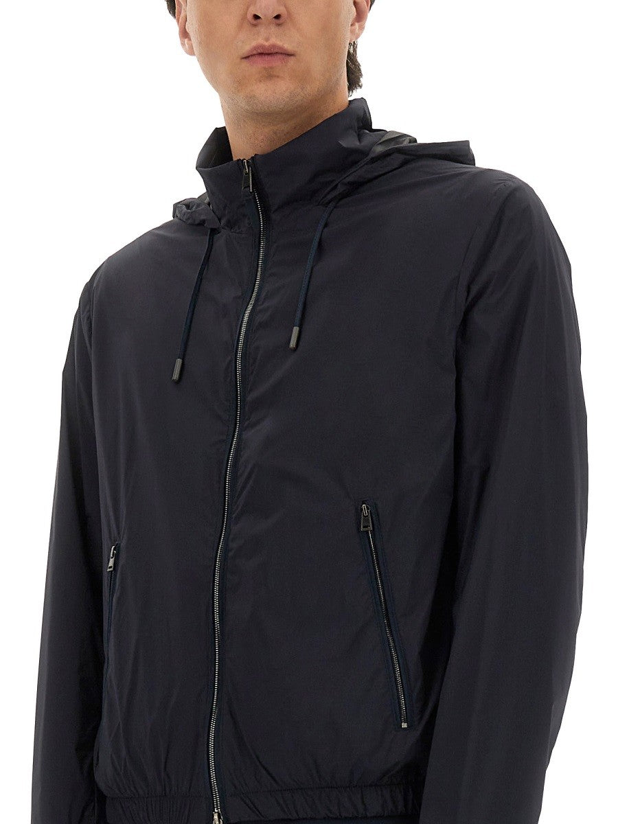 Boss Camel Men's Water Repellent Windbreaker Blue