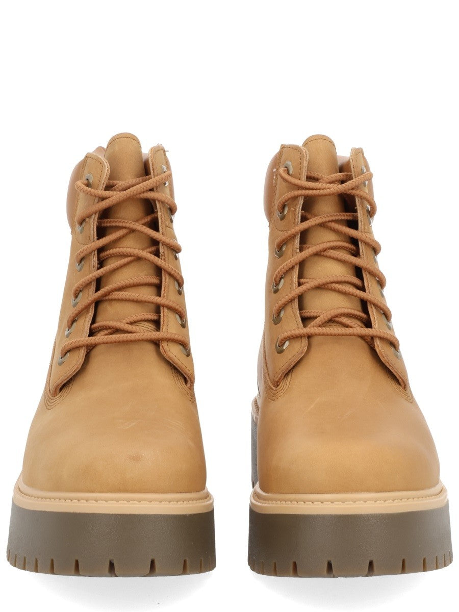 Timberland Women's Waterproof Lace up Boot Beige