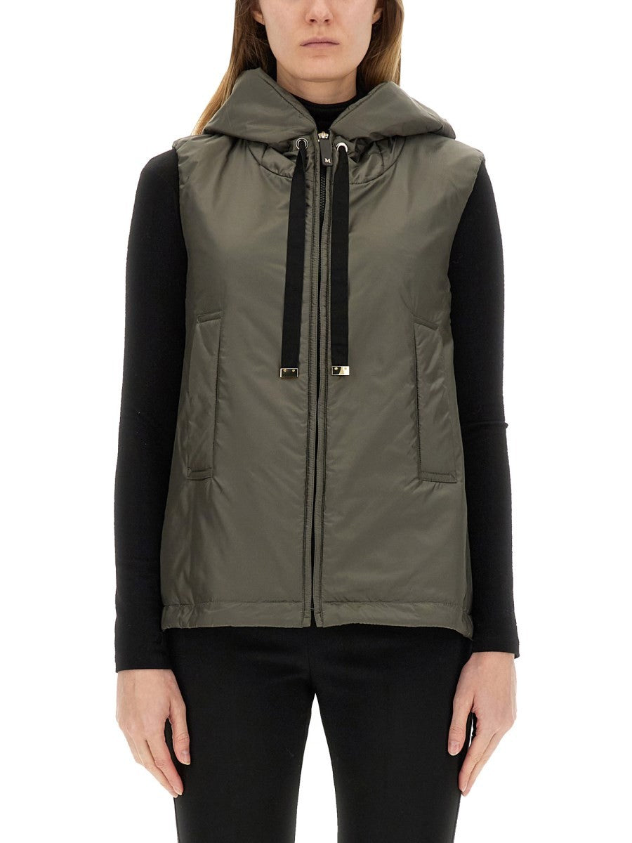 S MAX MARA Women's Waterproof Vest Greengo Grey