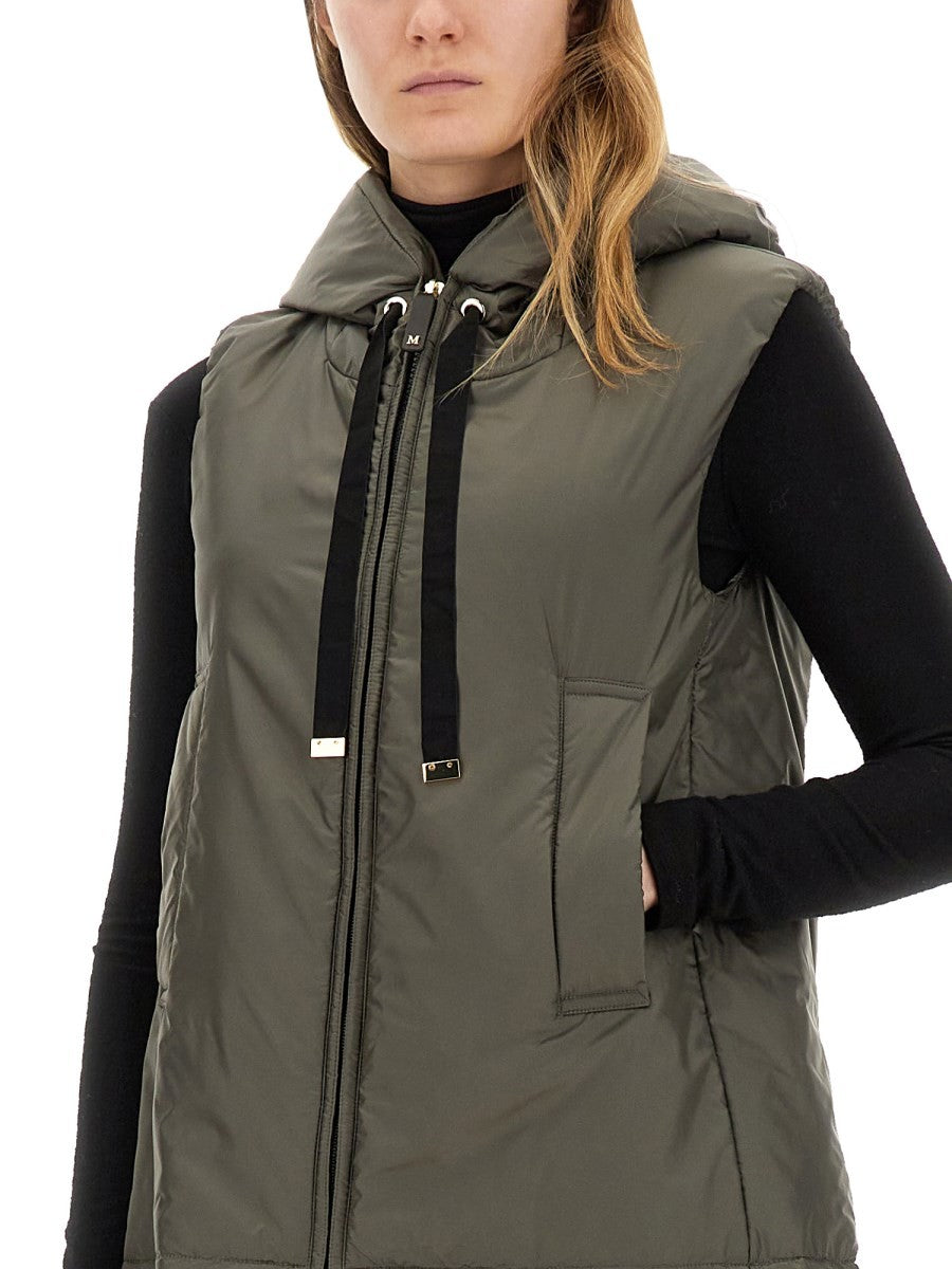 S MAX MARA Women's Waterproof Vest Greengo Grey
