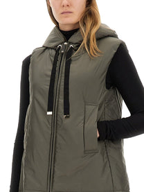 S MAX MARA Women's Waterproof Vest Greengo Grey