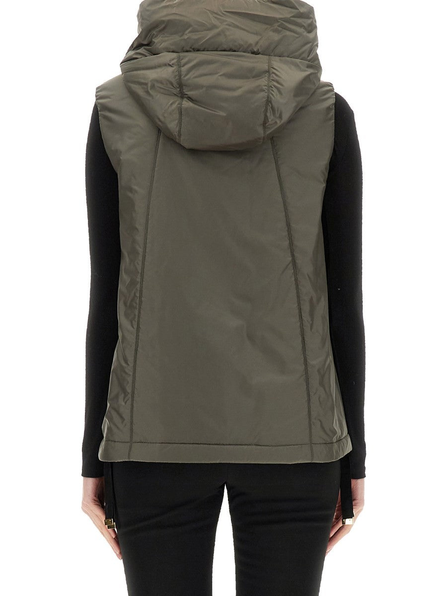 S MAX MARA Women's Waterproof Vest Greengo Grey