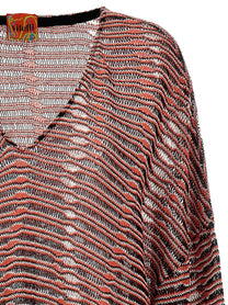 Vitelli Wave Jacquard Sweater Gold, view 3