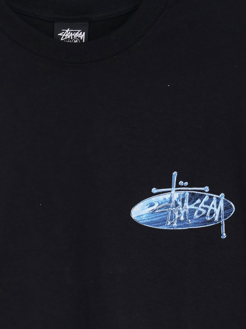 Stussy Men's Wave Oval Cotton Shirt Black