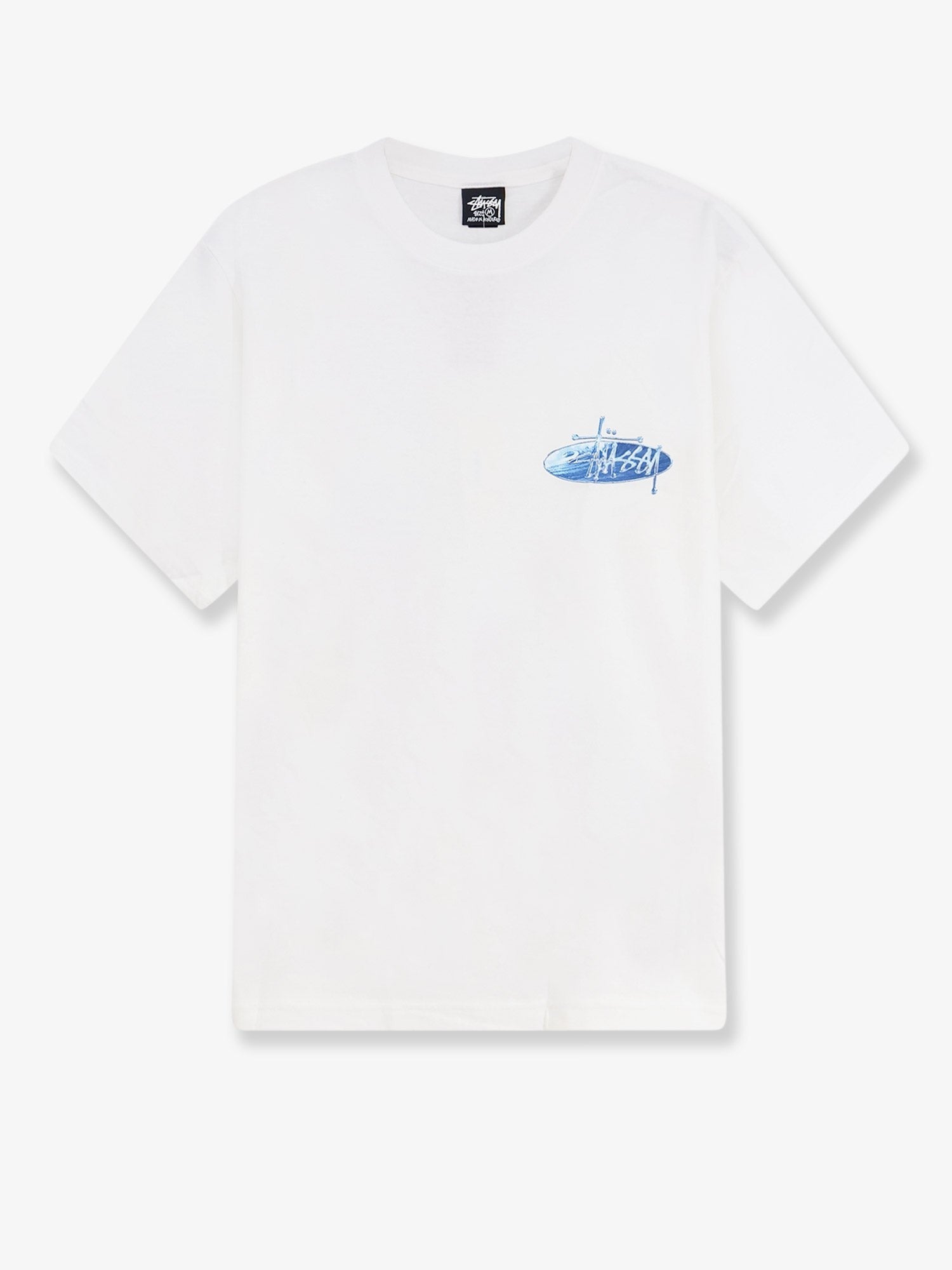 Stussy Men's Wave Oval Cotton Shirt White