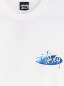 Stussy Men's Wave Oval Cotton Shirt White