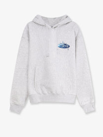 Stussy Men's Wave Oval Hooded Sweatshirt Grey
