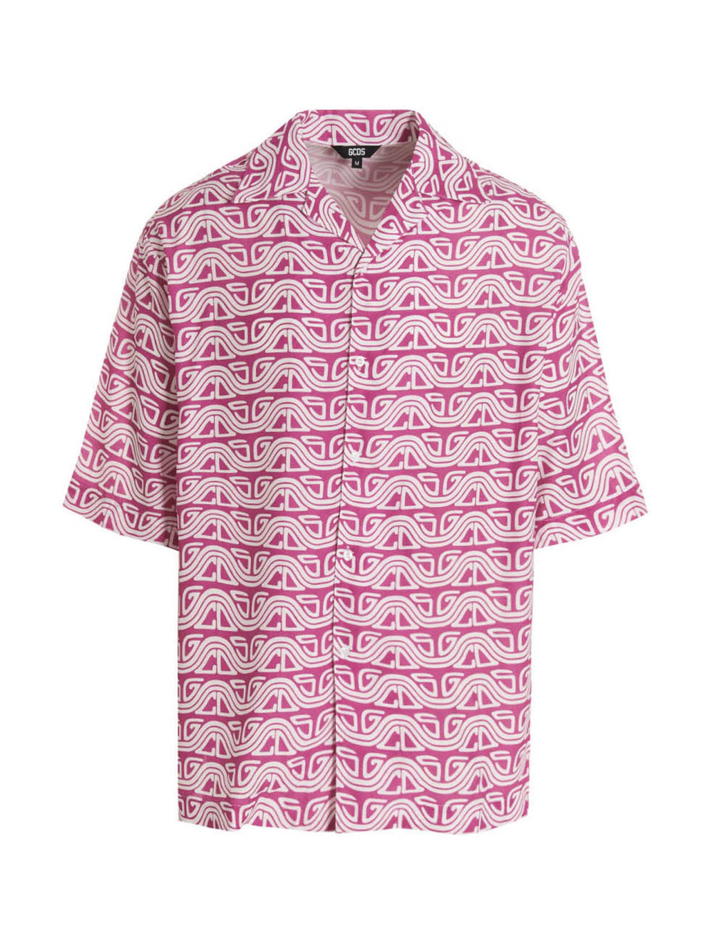 GCDS Waved Shirt Pink