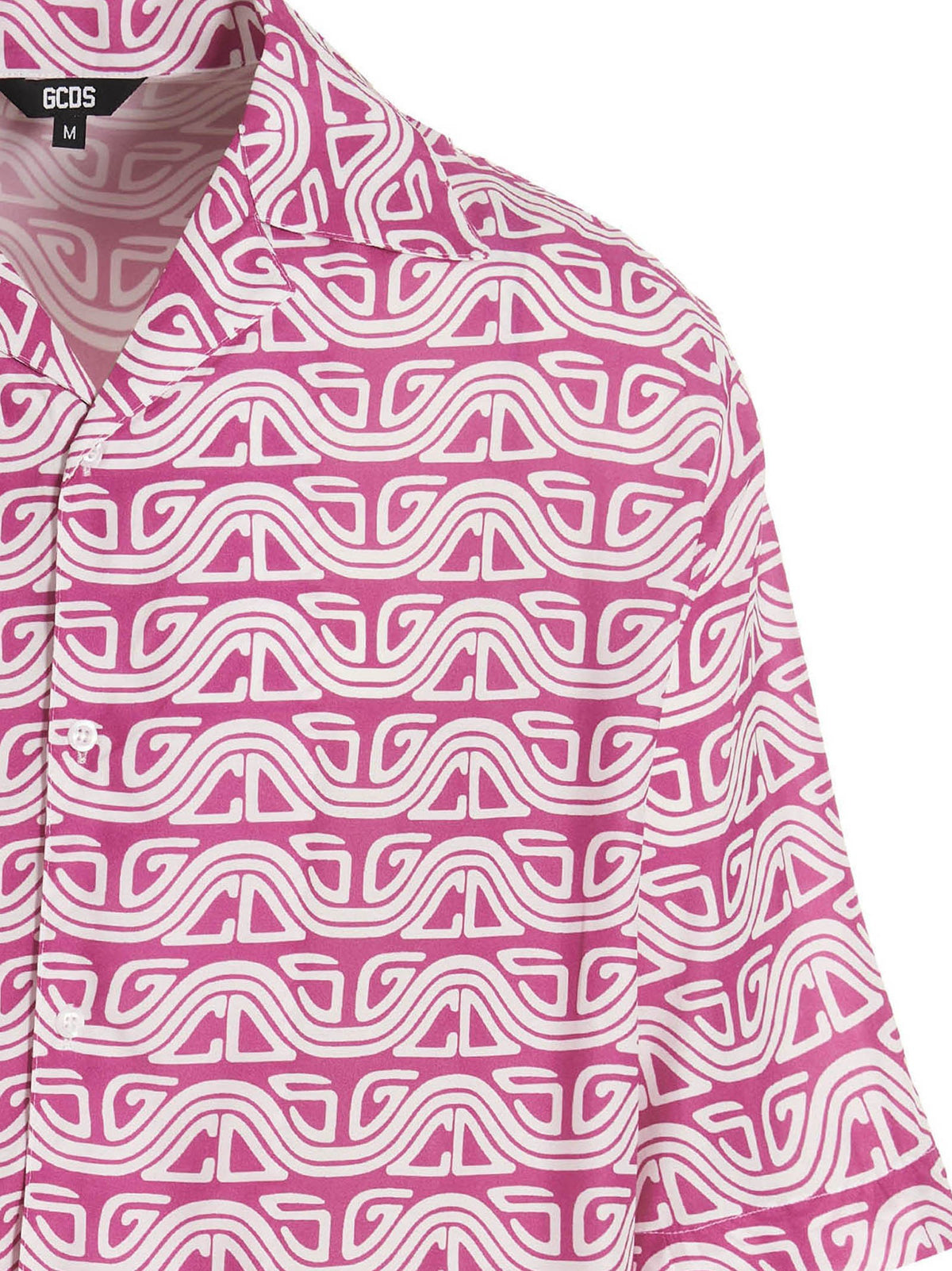 GCDS Waved Shirt Pink